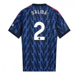Arsenal William Saliba #2 Replika Udebanetrøje 2025-26 Kortærmet